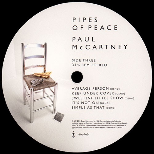 paul mccartney pipes of peace (2015 press) (2xlp) (180g) (remastered) (audiophile)