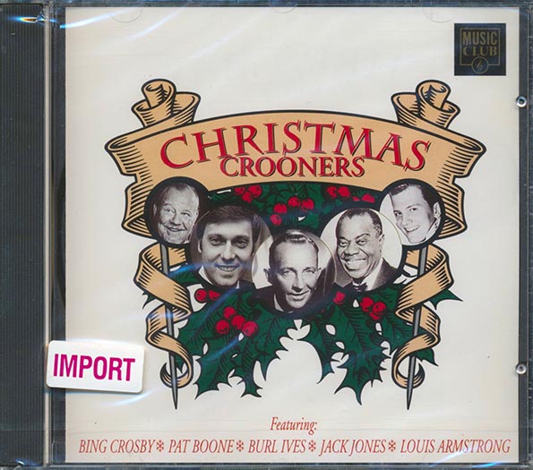 bing crosby, pat boone, burl ives, jack jones, louis armstong christmas crooners