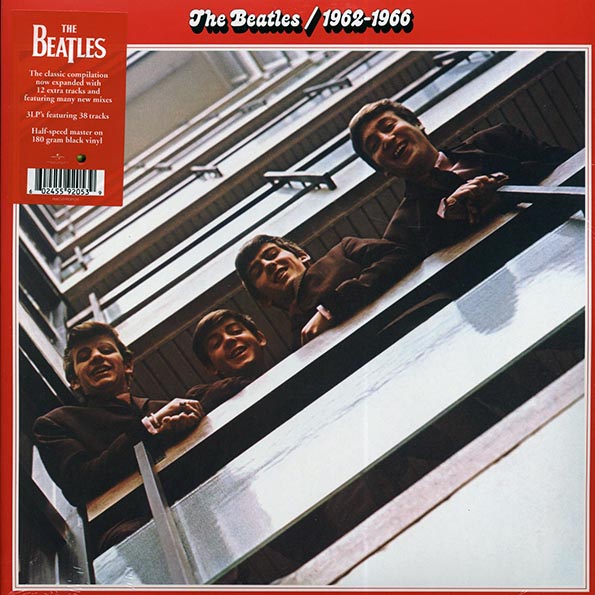 the beatles 1962 1966 (the red album) (2023 german pressing) (+12 bonus tracks) (3xlp) (180g) (remastered)