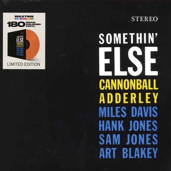 cannonball adderley, miles davis, hank jones, sam jones, art blakey somethin' else (+bonus track) (ltd. ed.) (180g) (orange vinyl) cannonball adderley, miles davis, hank jones, sam jones, art blakey somethin' else (+bonus track) (ltd. ed.) (180g) (orange vinyl)