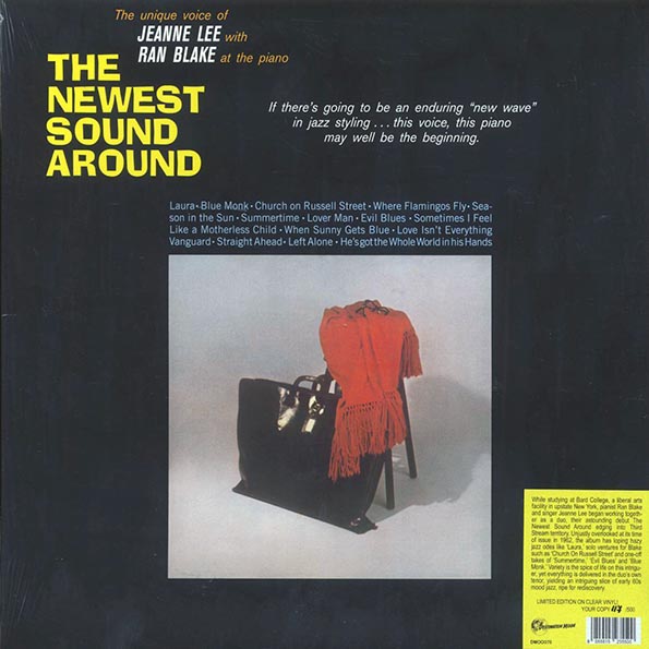 jeanne lee, ran blake the newest sound around (ltd. 500 copies made) (clear vinyl)