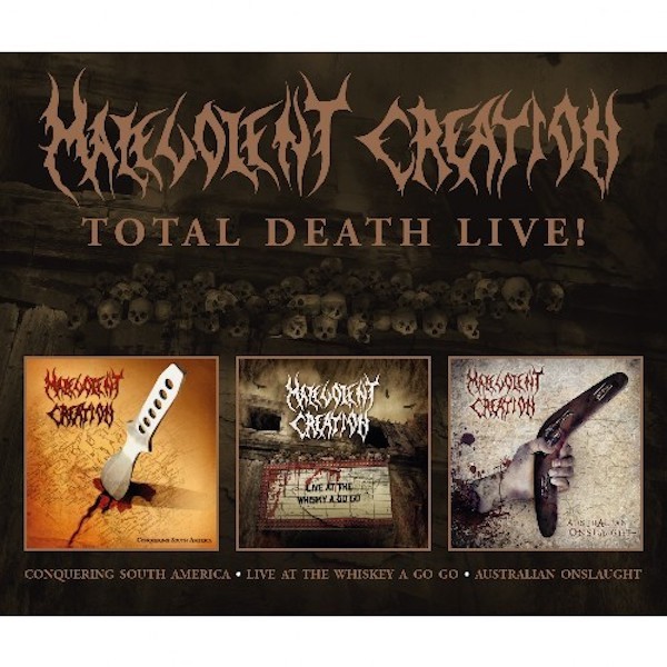 malevolent creation total death live! (3 albums on 2 cds) (40 tracks) (3xcd)