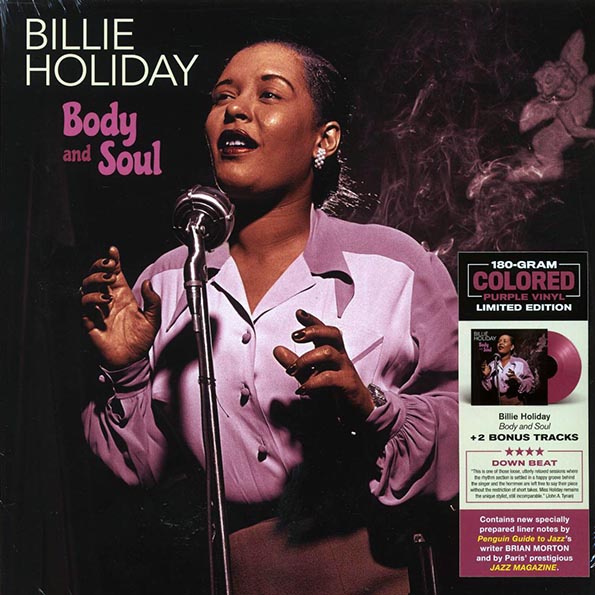 billie holiday body and soul (+2 bonus tracks) (ltd. ed.) (180g) (purple vinyl)