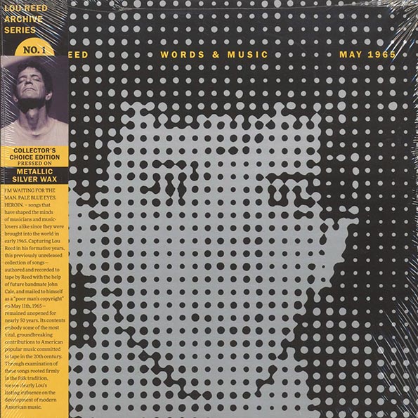 lou reed words & music, may 1965 (silver metallic vinyl) (rti press)