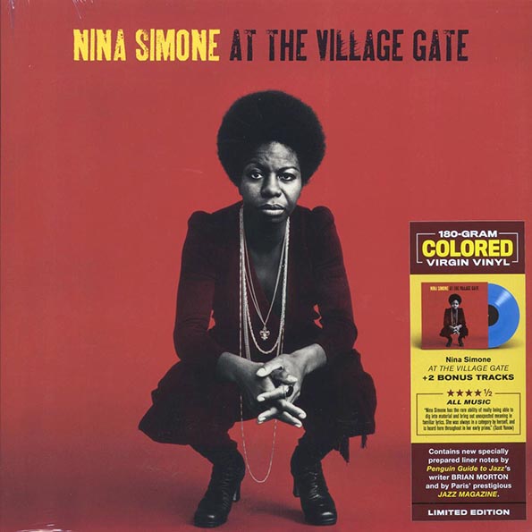nina simone at the village gate (+2 bonus tracks) (ltd. ed.) (180g) (blue vinyl)