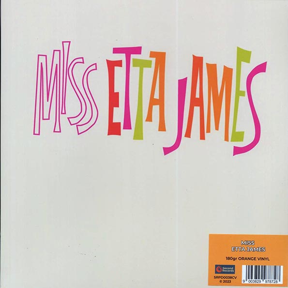 etta james miss etta james (180g) (orange vinyl)